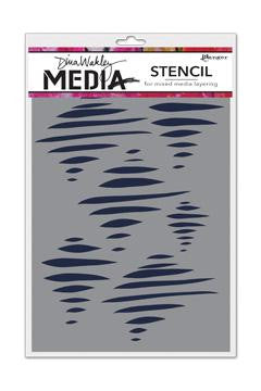 Ranger Mixed Media Layering Stencil by Dina Wakley - Tornado